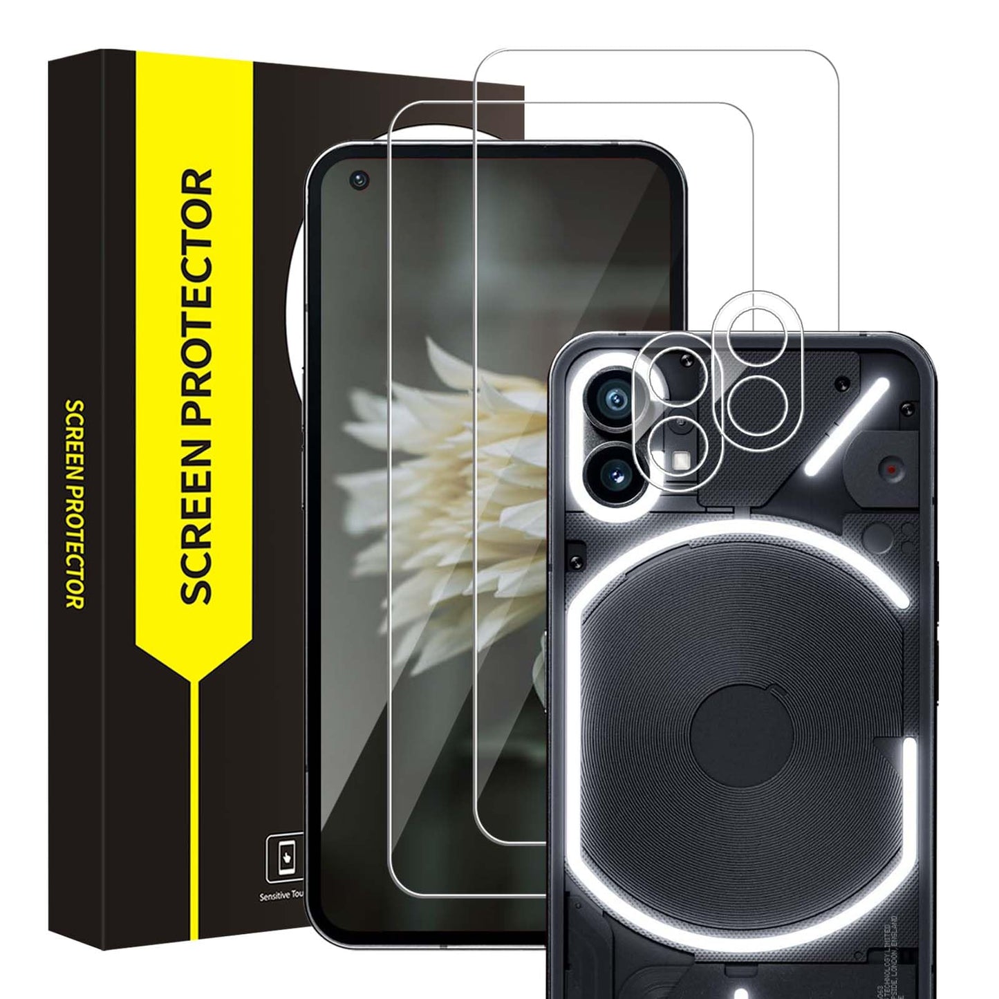 Bodyguard Screen and Camera Protection Set for Nothing Phone 1 5G (2+2)