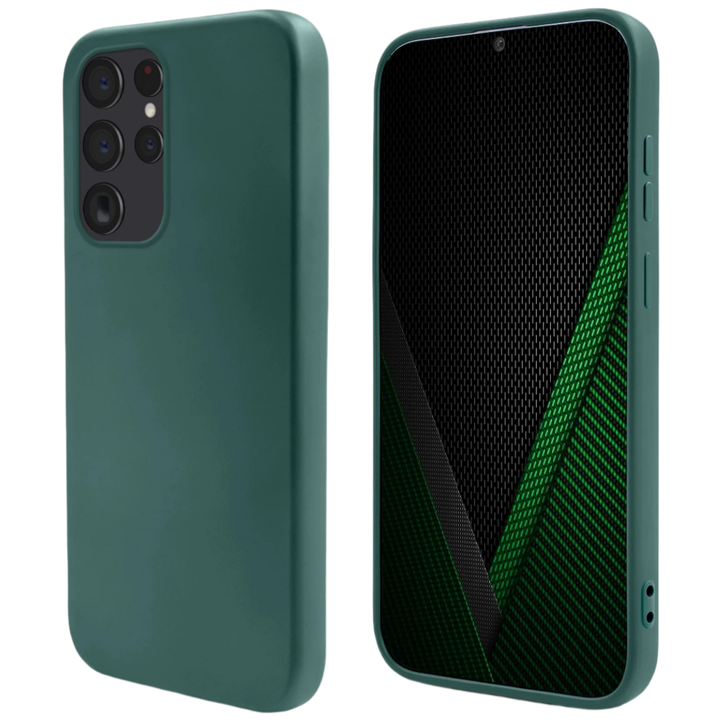 Ovitek za telefon "moozy" Samsung S23 Ultra – Zelena