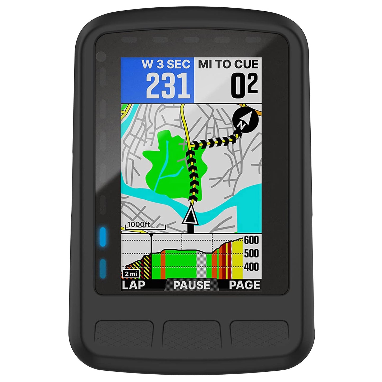 LOKEKE silikonski ovitek za Wahoo ELEMNT Roam èrna