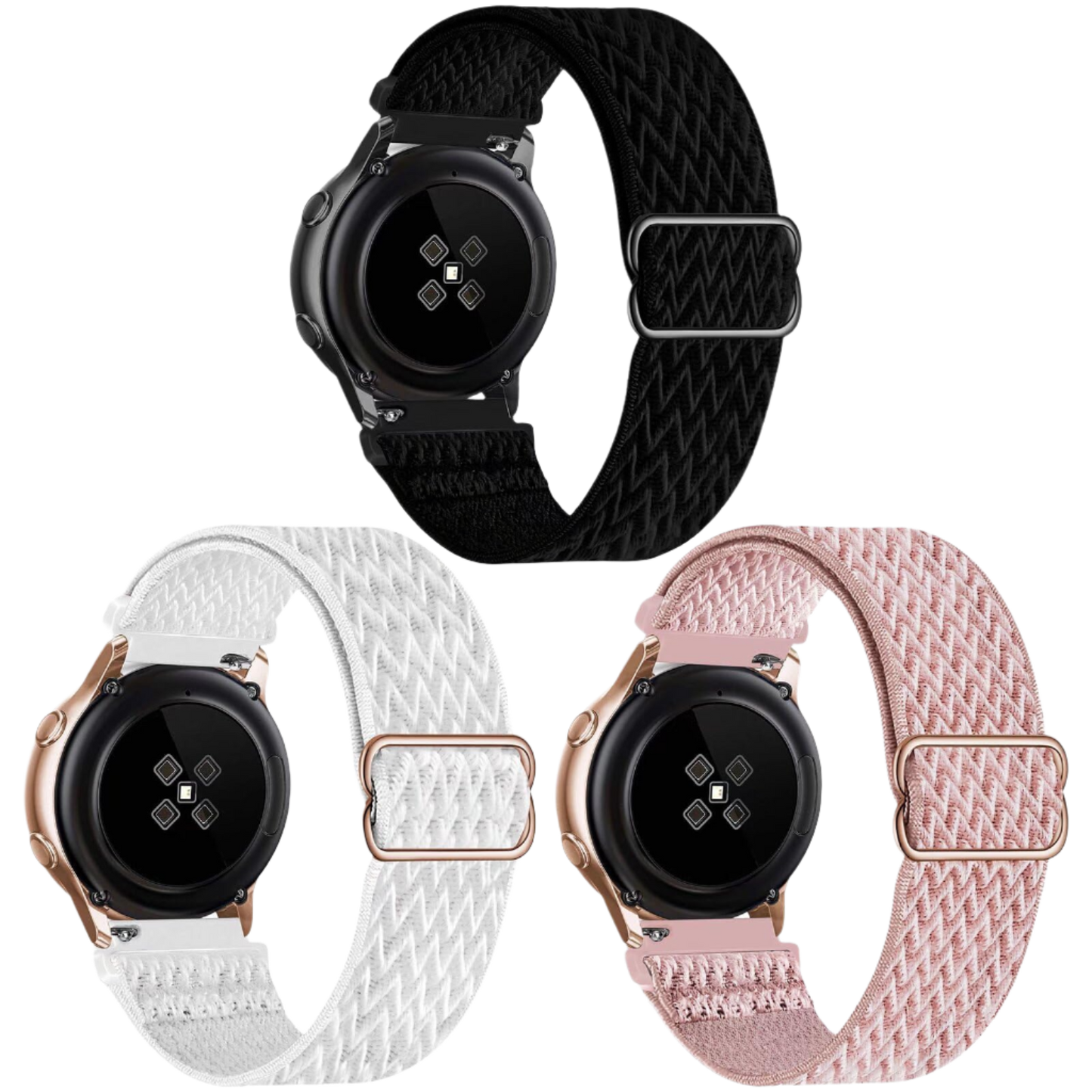 Pašček za Samsung Galaxy Watch 6/ Watch 5 / Watch 4/ Active 2 / Watch 3 / Watch / Gear S2 / Gear S3, 20mm 3kos – Infosty