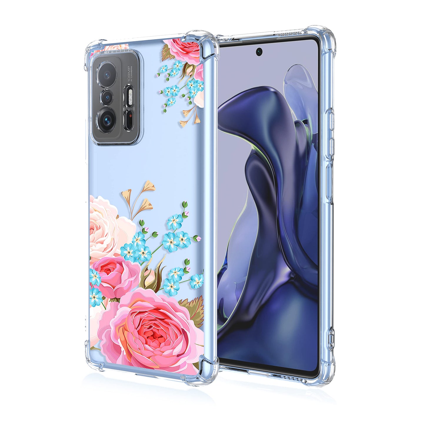 Silikonski ovitek Roses za Xiaomi 11T / 11T Pro