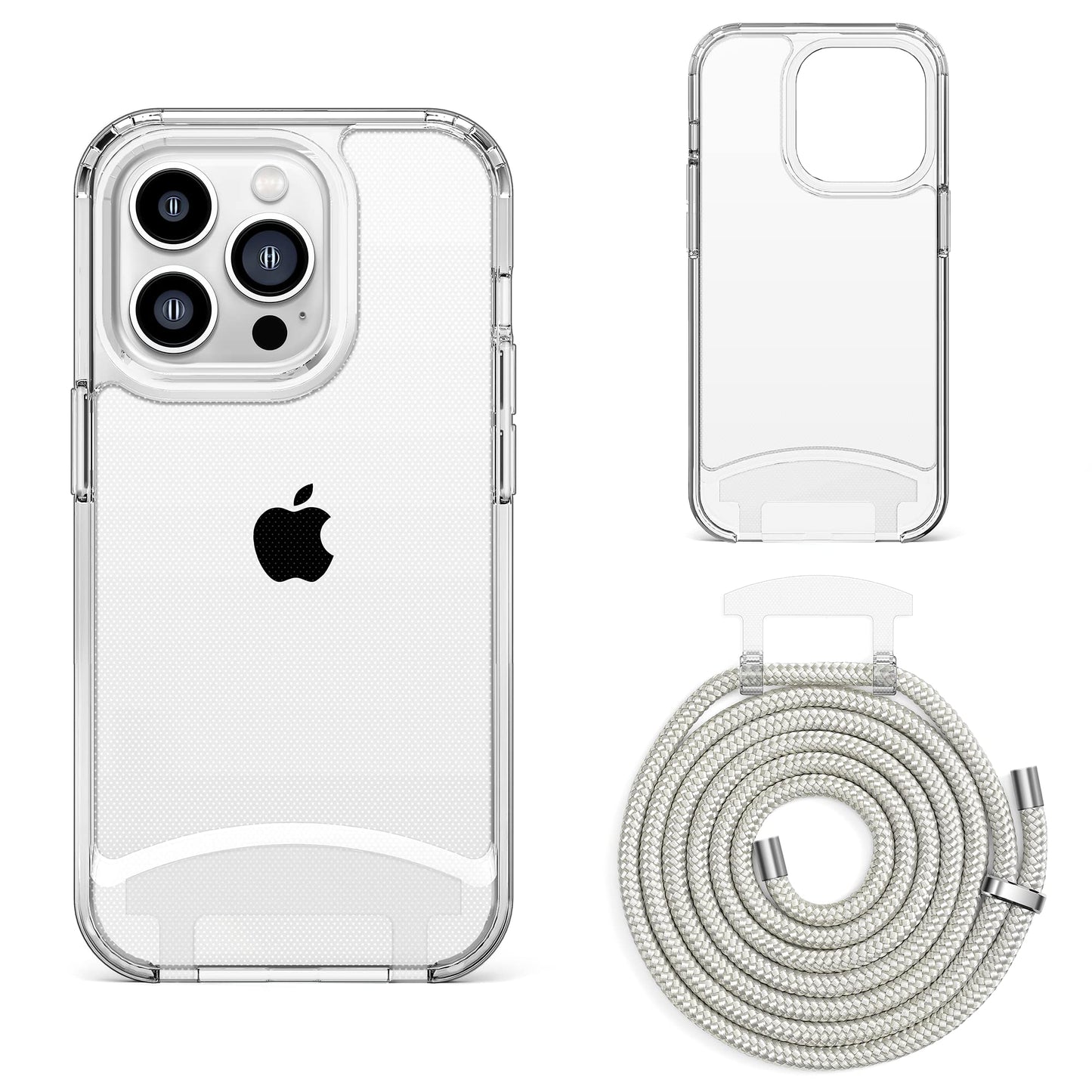 Lawonda prozoren ovitek z vrvico za iPhone 14 Pro Max