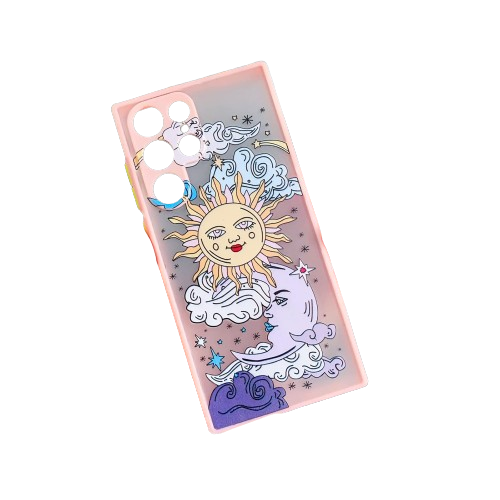 Ovitek za telefon "Sun Moon" Samsung Galaxy S22 Ultra, roza – Infostyle – Roza / TPU silikon