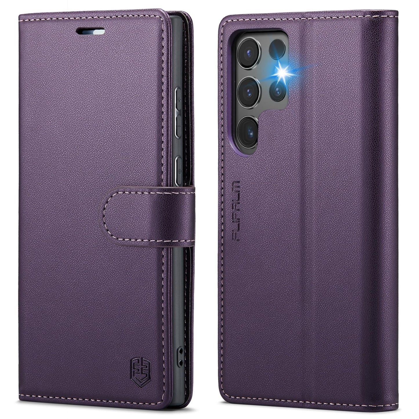 Preklopna torbica "Tuzon" za Samsung Galaxy S24 Ultra – Infostyle – Vijolična