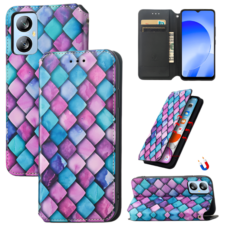 Preklopna torbica za telefon "card slots" Blackview A52 – Infostyle – Vijolična