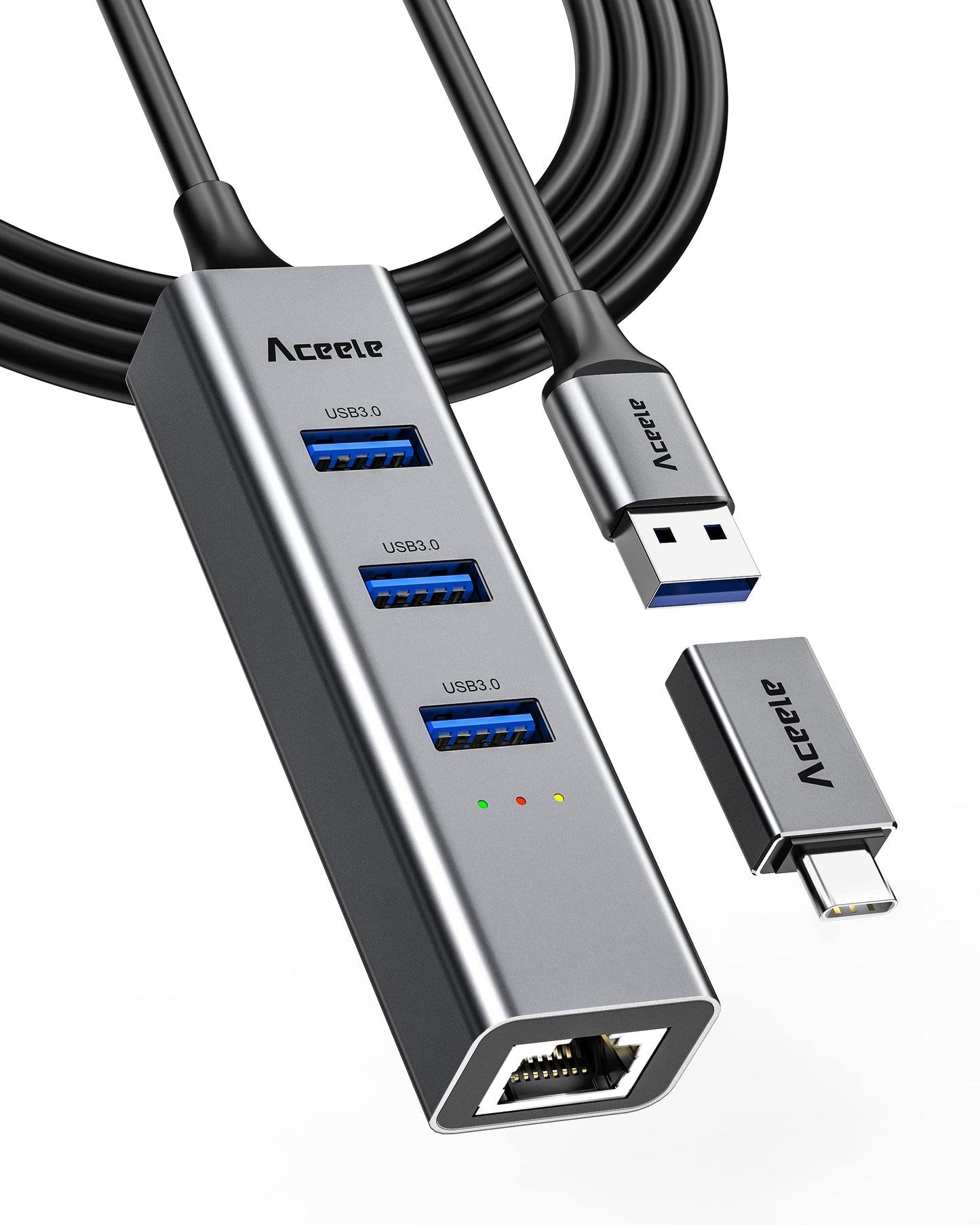 Aceele USB 3.0 na USB C Ethernet adapter 100 cm