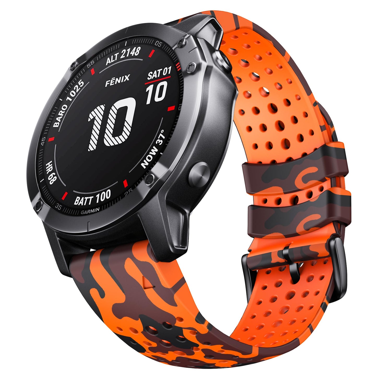 26 mm QuickFit silikonski pašček za Garmin Fenix – za Fenix 6X/7X/5X, Enduro 2, Tactix