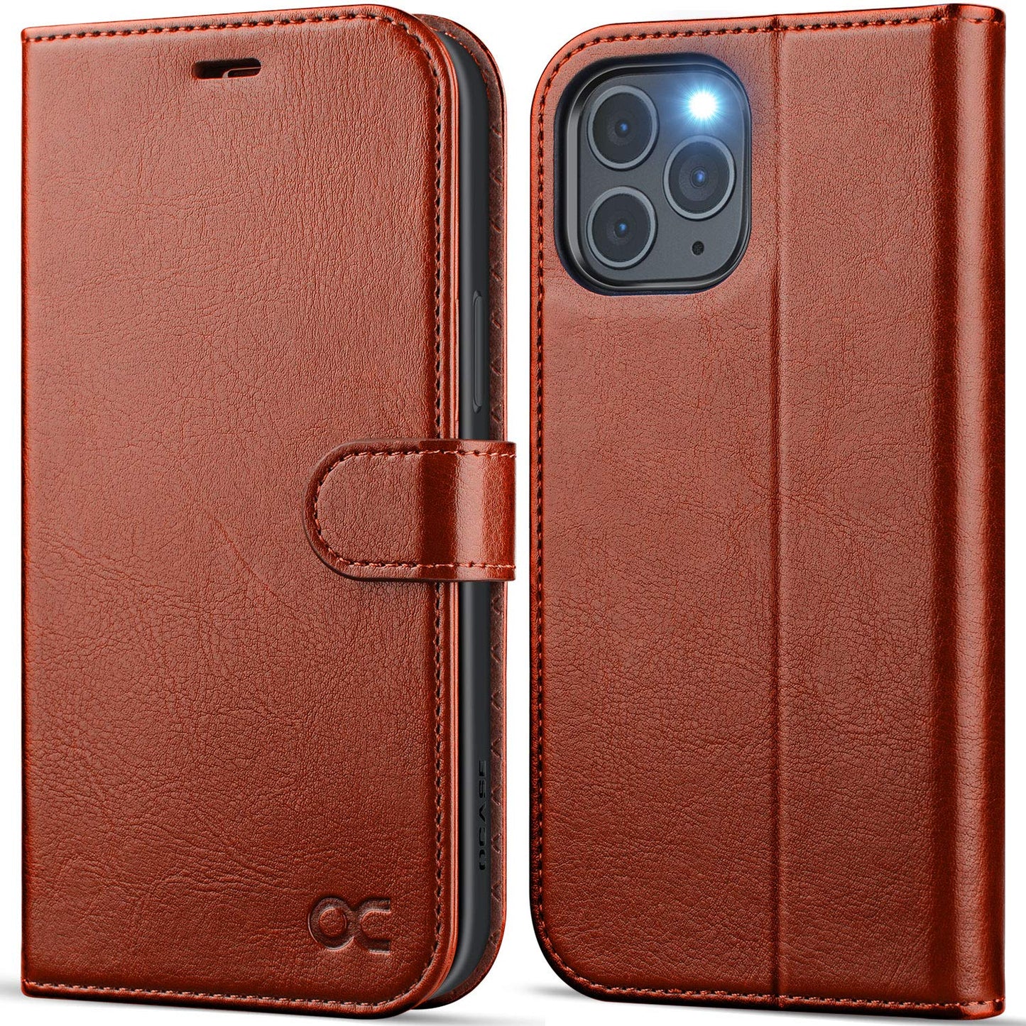OCASE preklopna torbica za iPhone 12 Pro Max rjava