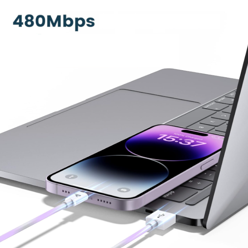 Polnilni in podatkovni kabel "Rampow" iz USB - lightning