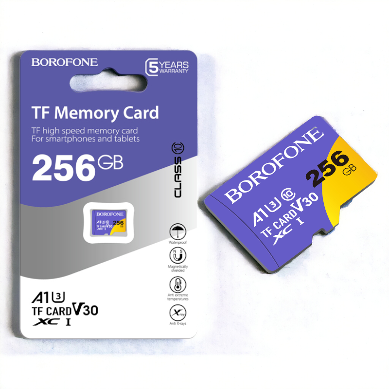 Pomnilniška kartica TF 256GB Class 10 SDXC U3 – Borofone