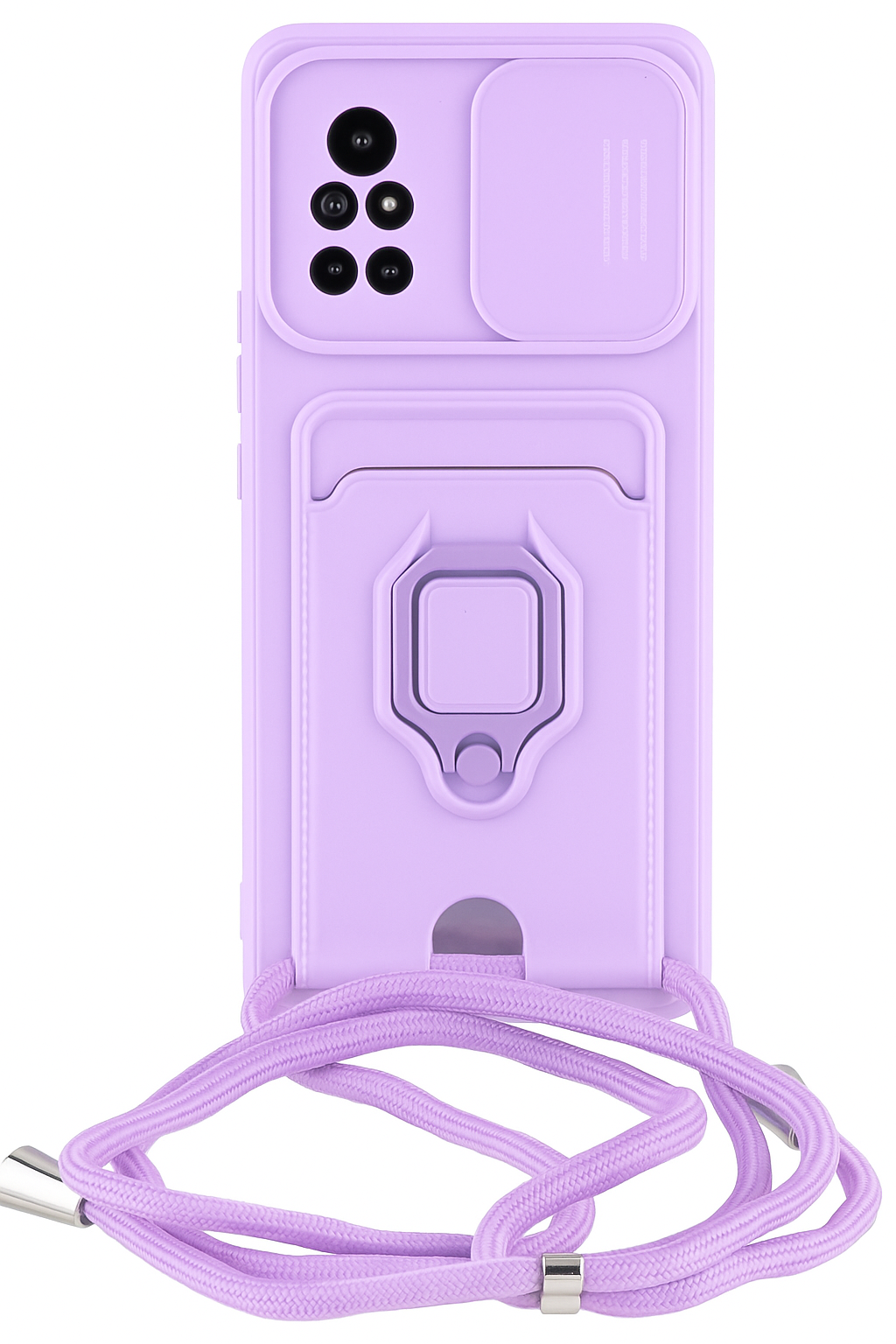 Ovitek "Bigcousin" z vrvico za Huawei Nova 8, vijolična – Vijolična