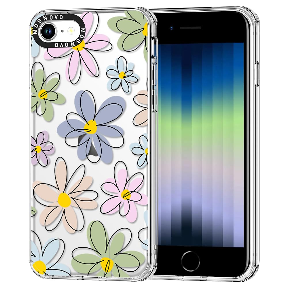 MOSNOVO Case for iPhone 16 – Linear Blooms