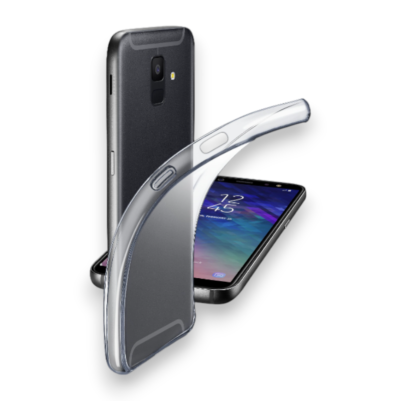 Silikonski ovitek "Fine" za Samsung Galaxy A6 (2018) – Cellularline – Prozorna / TPU silikon