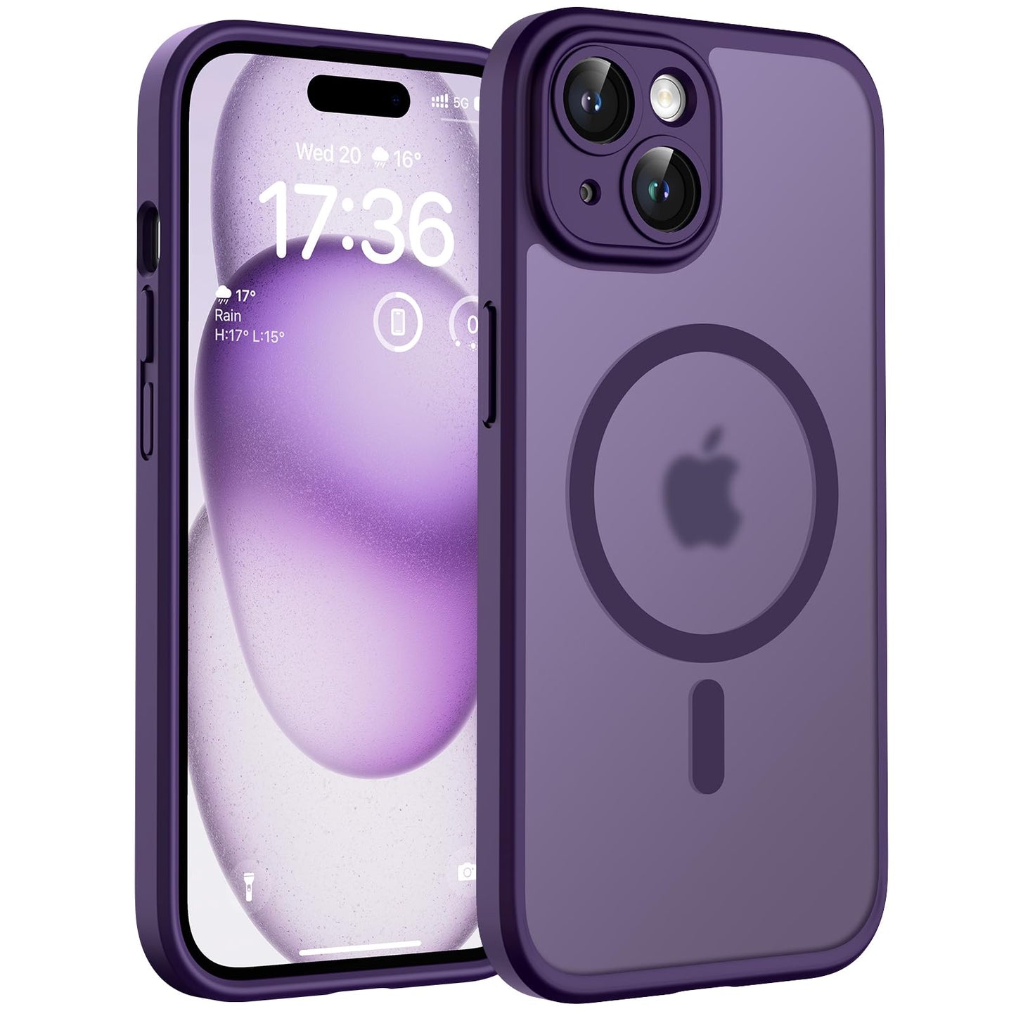 TOCOLMagSafeovitekza iPhone15-polnočnovijolična