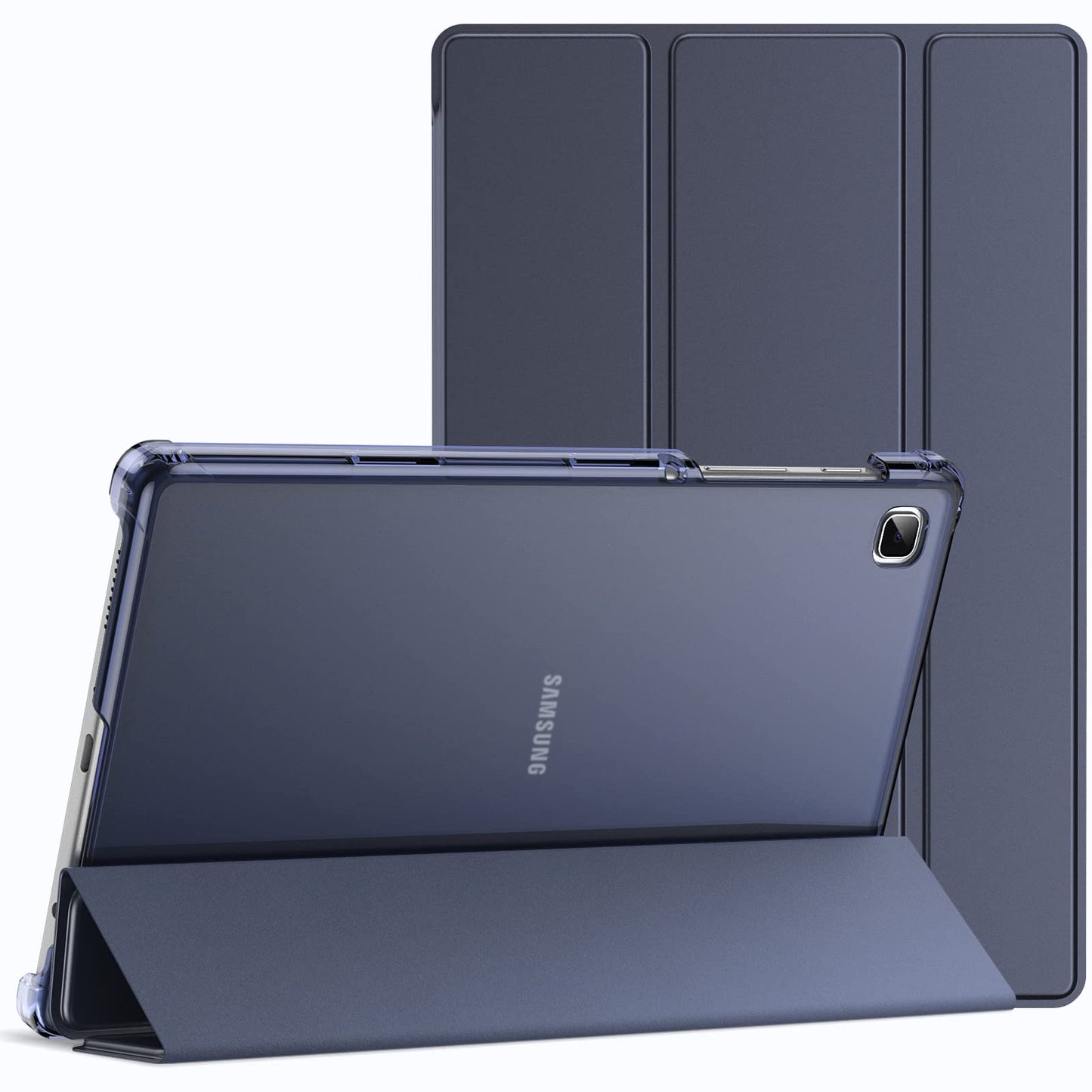JETech Case for Samsung Galaxy Tab A7 Lite 8.7 (2021) – Stand, Clear Back, Navy Blue