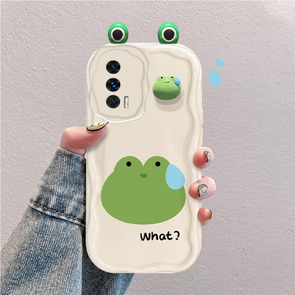 3D Cartoon silikonska maskica za Realme GT 5G – simpatičan dizajn žabe, zaštitna
