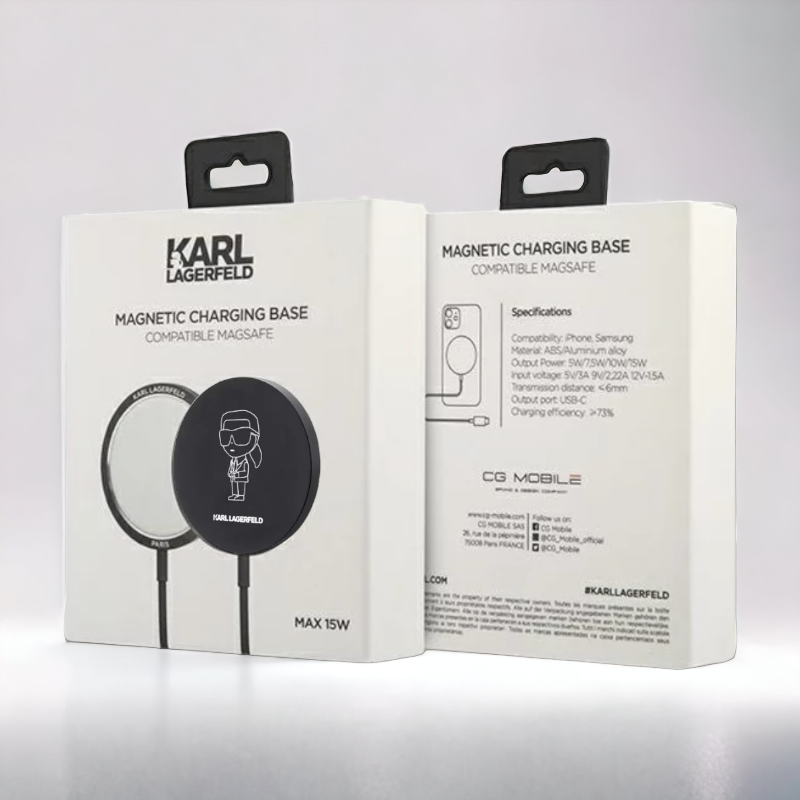 MagSafe polnilnik za mobilne naprave (Apple, Samsung) - Karl Lagerfeld (KLCBMKIOTTGK)