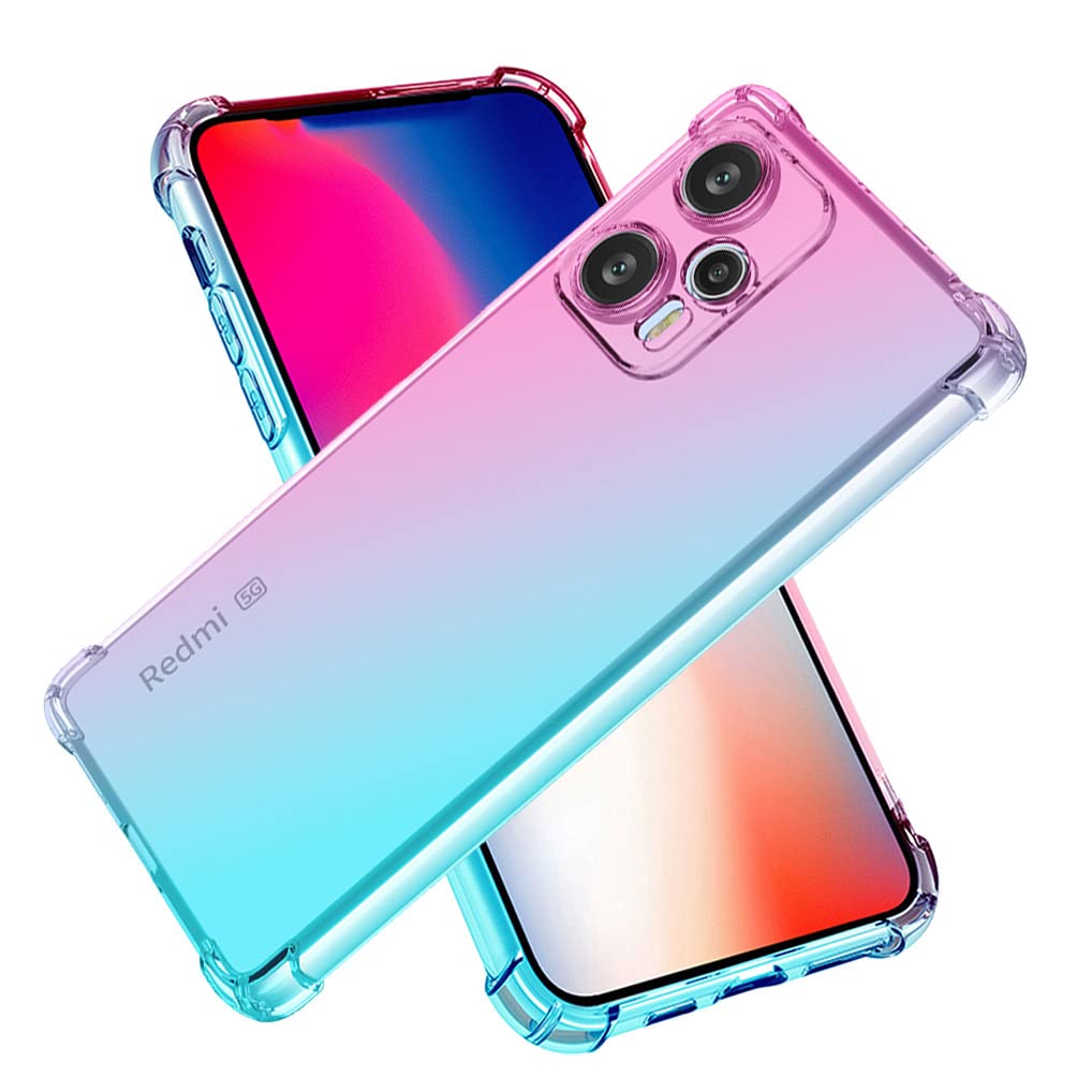 SEAHAI maskica za Xiaomi POCO F5 5G – roza/zelena