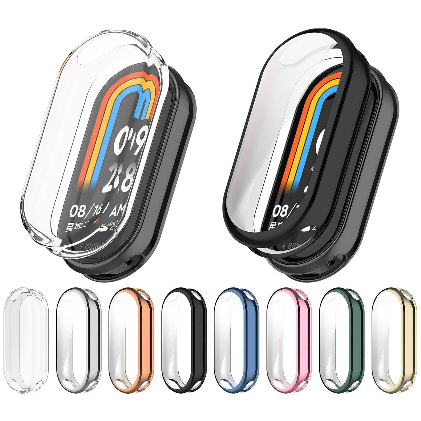 Zaščitni ovitek za Xiaomi Smart Band 8 črn | TPU zaščita