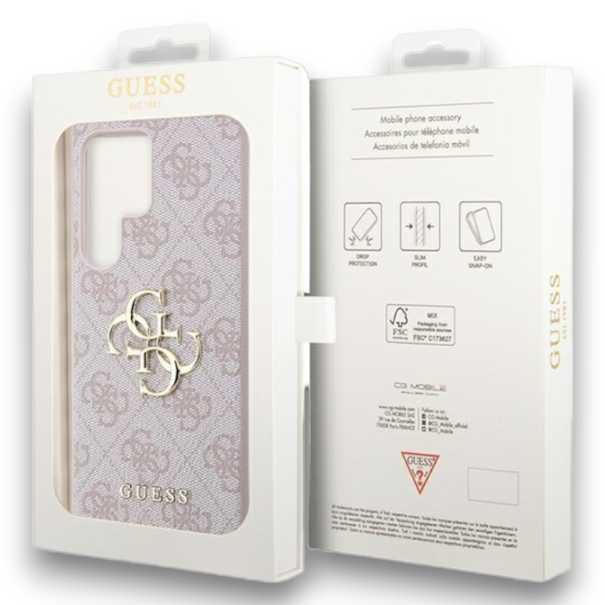 Ovitek Guess "pink 3D" za Samsung Galaxy S23 Ultra (GUHCS23L4GMGPI)