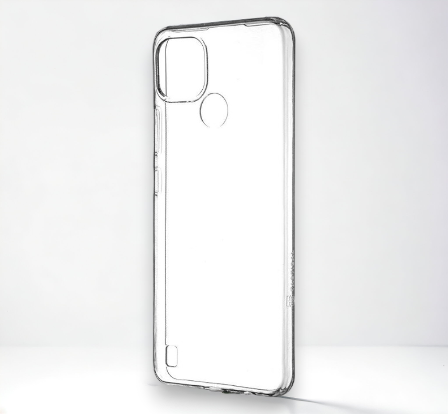 Silikonski ovitek Tactical za Realme C21 - Prozorna
