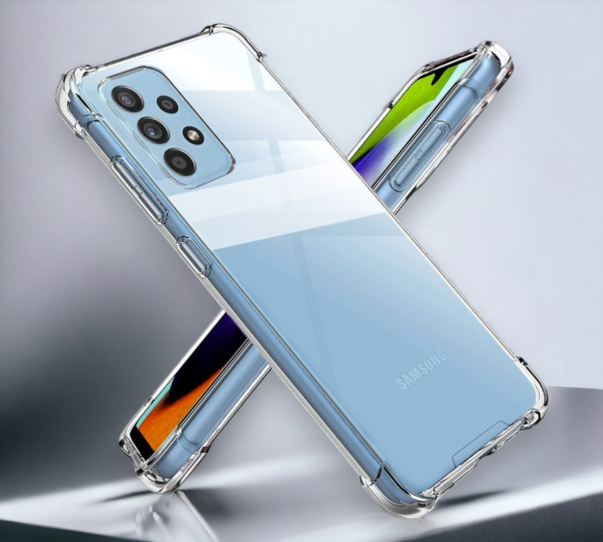 Silikonski ovitek "Antishock" za Samsung Galaxy A52 (0.5 mm) - Transparent – Infostyle – Prozorna / TPU silikon