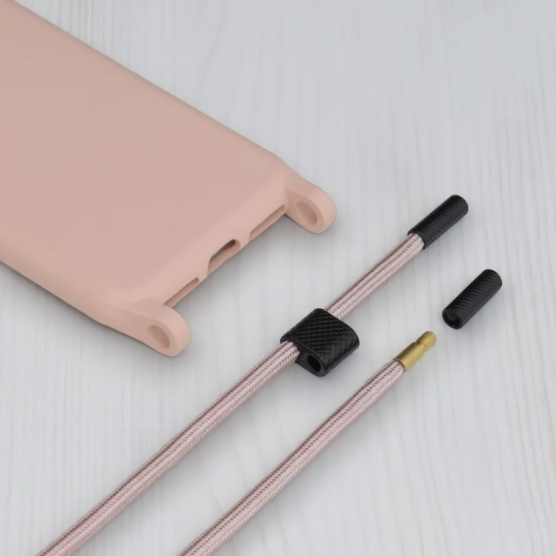 Silikonski ovitek "Crossbody Lanyard" za Xiaomi Redmi Note 11 Pro Plus 5G - Roza – Techsuit