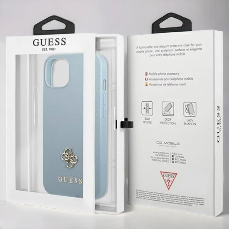 Ovitek Guess "blue mini 3D" za iPhone 13 Pro Max/12 Pro Max (GUHCP13XPS4MB)