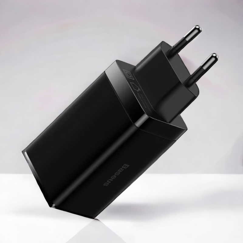 Komplet hišni polnilec "GaN 3 Pro" za hitro polnjenje in kabel USB C - 65W – Baseus