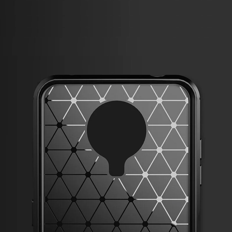 Silikonski ovitek "carbon" za Nokia G10 - Črna – Techsuit