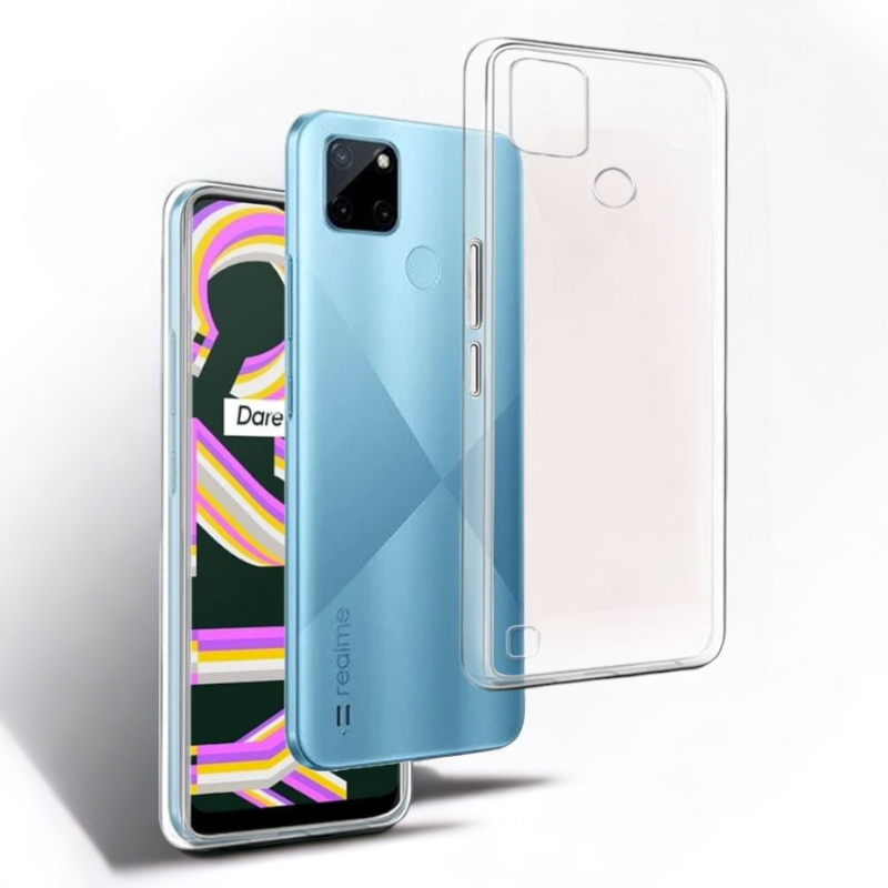 Silikonski ovitek "Clear Bulk" za Realme C21y – Techsuit – Prozorna / TPU silikon