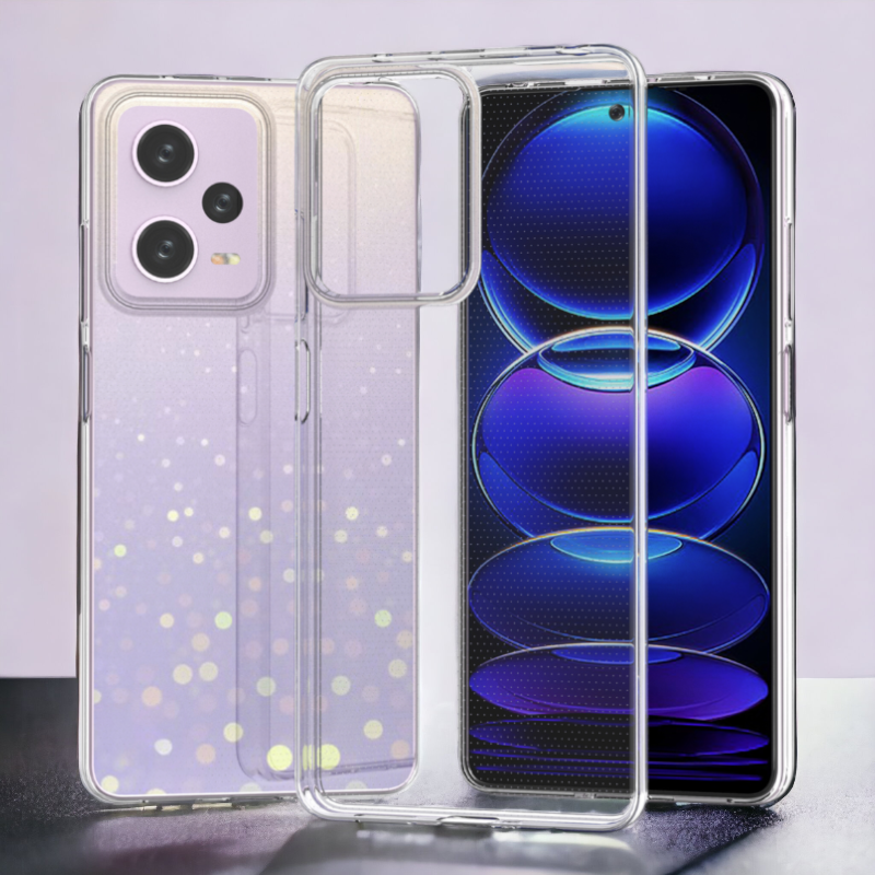 Silikonski ovitek "Clear Bulk" za Xiaomi Redmi Note 12 Pro – Techsuit – Prozorna / TPU silikon