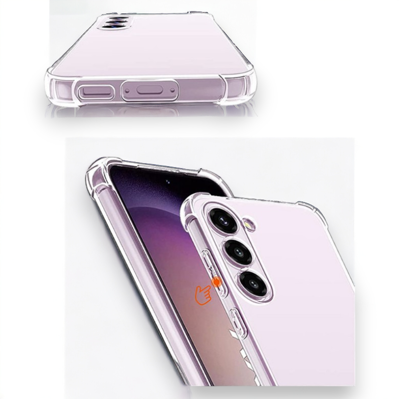 Silikonski ovitek "Clin Anti Shock" za Samsung Galaxy A15 (1.5 mm) - Transparent – Infostyle