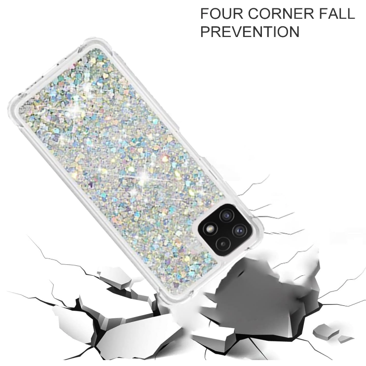 Silikonski ovitek "Floating Glitter" za Samsung Galaxy A22 5G – Infostyle