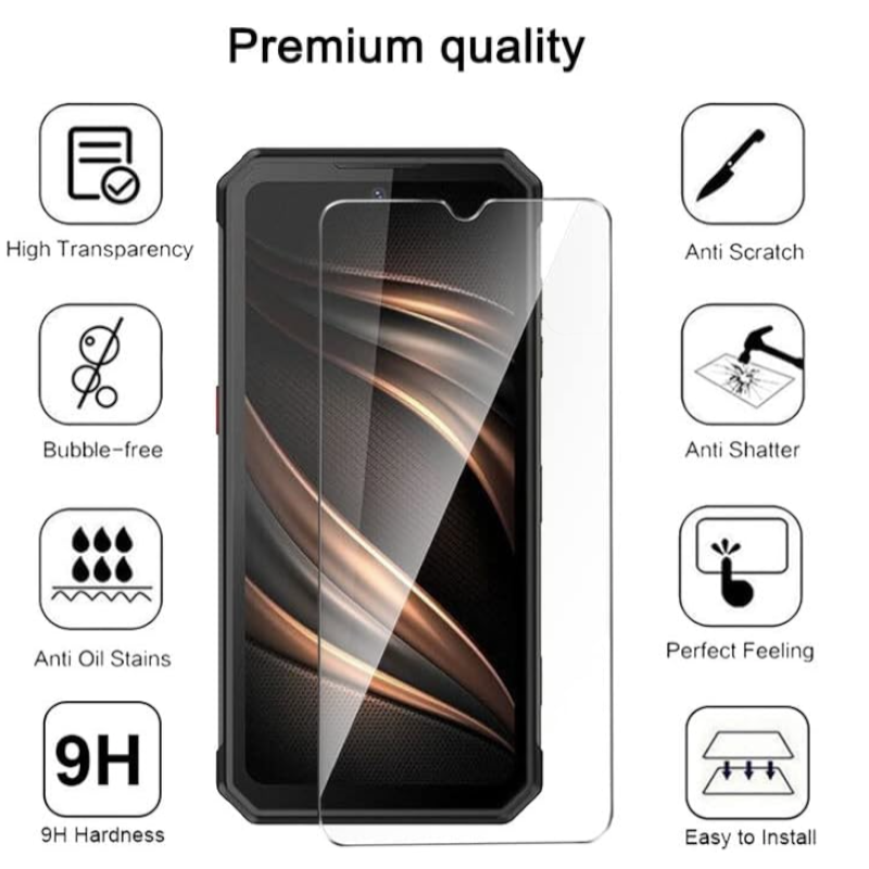 Komplet silikonski ovitek + zaščitno steklo za Oukitel WP21 – Infostyle