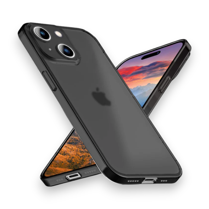 Ovitek "Ultra Space Nalia" za iPhone 15 Plus – Črna / PC + TPU silikon