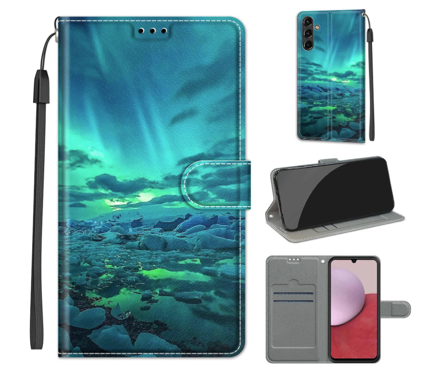 Preklopna torbica "Polar Lights" za Samsung Galaxy A14 – Infostyle