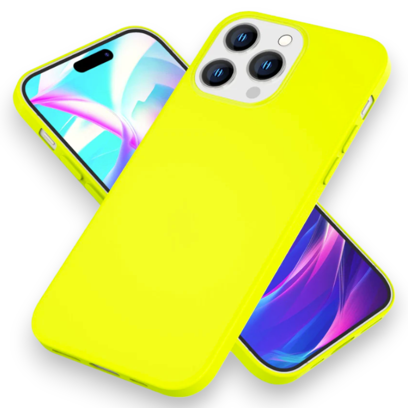 Silikonski ovitek "Neon Nalia" za iPhone 14 Pro Max – Rumena / TPU silikon