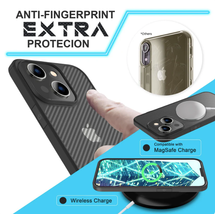 Ovitek "Semi-Transparent Carbon Nalia" za iPhone 14