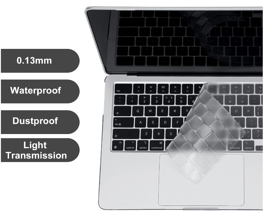 3-delni komplet "Matte" zaščite za prenosni računalnik MacBook Air M2 13.6" 2022 – BlueSwan