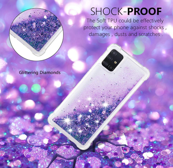 Silikonski ovitek z vrvico "Liquid Glitter" za Samsung Galaxy S20 Fe – Infostyle