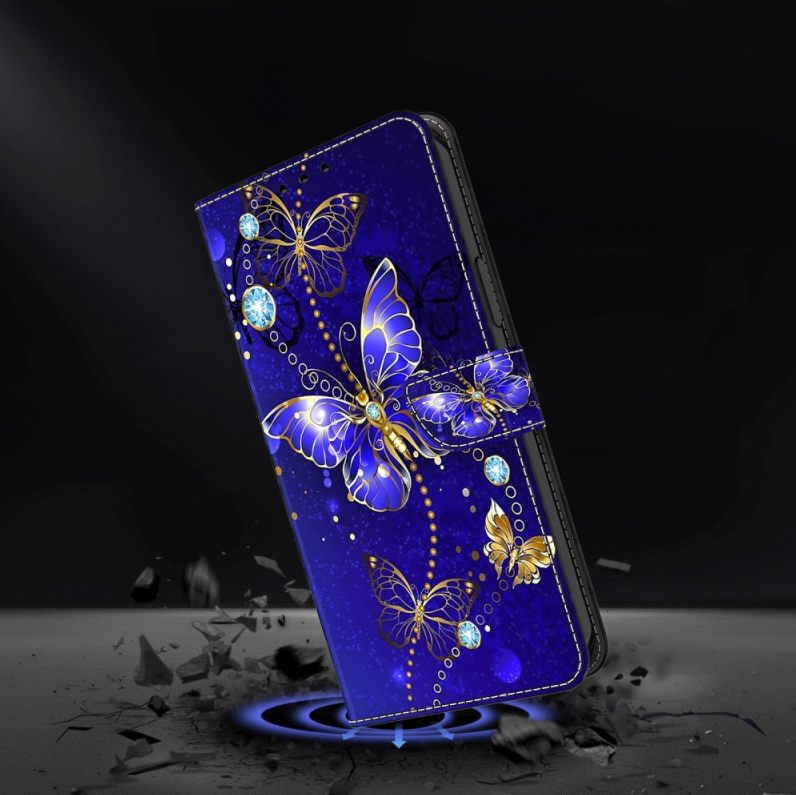 Preklopna torbica "Blue Diamond Butterfly" za Samsung Galaxy S24 Ultra – Infostyle