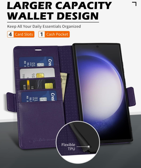 Preklopna torbica "SHIELDON " za Samsung Galaxy S23 Ultra 6.8"