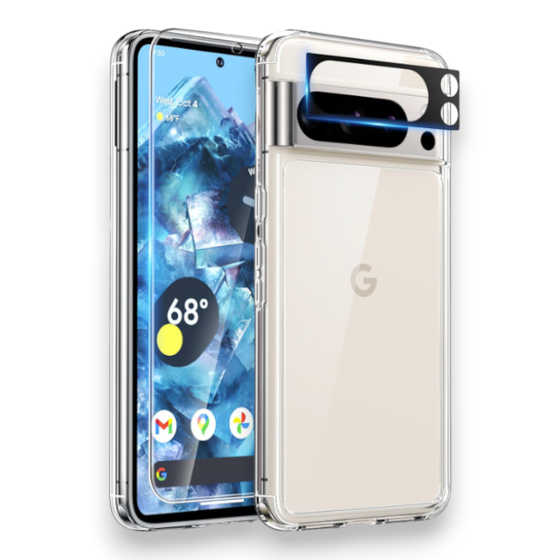 Zaščitno steklo + zaščita za kamero "Tauri protection" za Google Pixel 8 Pro