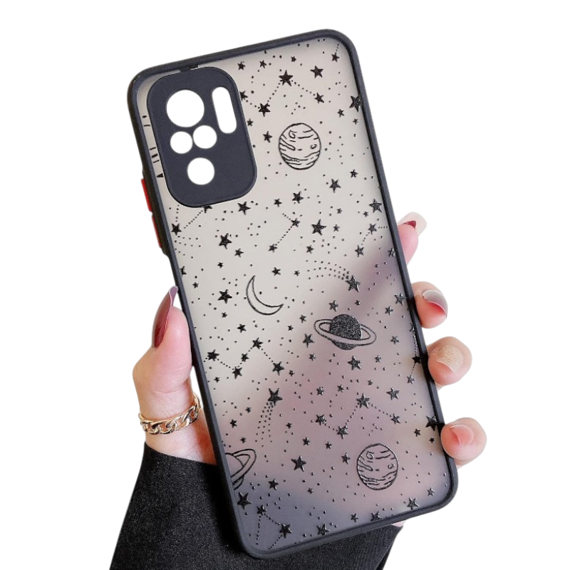 Ovitek za telefon "Black Sky" Xiaomi Redmi Note 10/10S – Infostyle – Črna