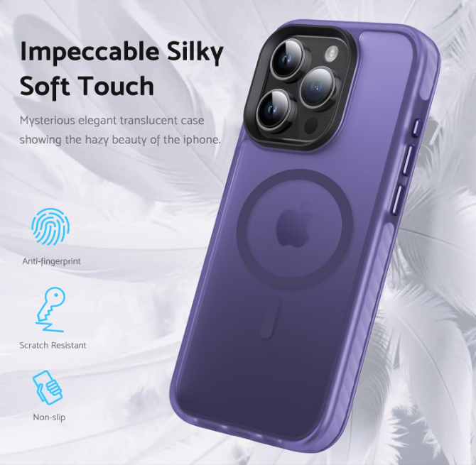 Ovitek "Magnetic Translucent" za iPhone 15 Pro Max – DASFOND