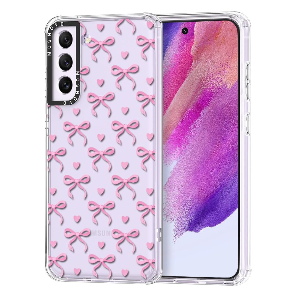 Ovitek MOSNOVO za Samsung Galaxy S21 FE Bowknot Love, ljubek motiv pentelj z učinkovito zaščito telefona