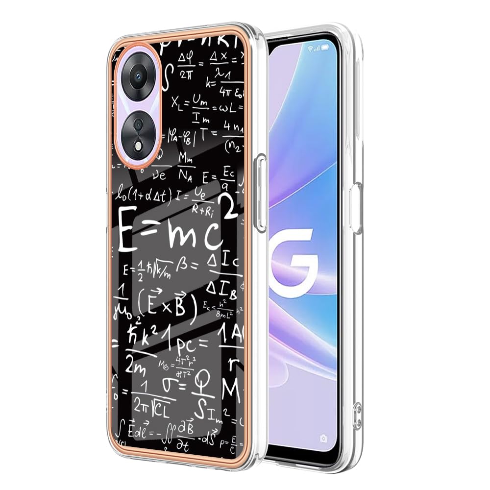 Ovitek za Oppo A58 5G / A78 5G – mehak TPU, odporen proti udarcem, vzorec Equation