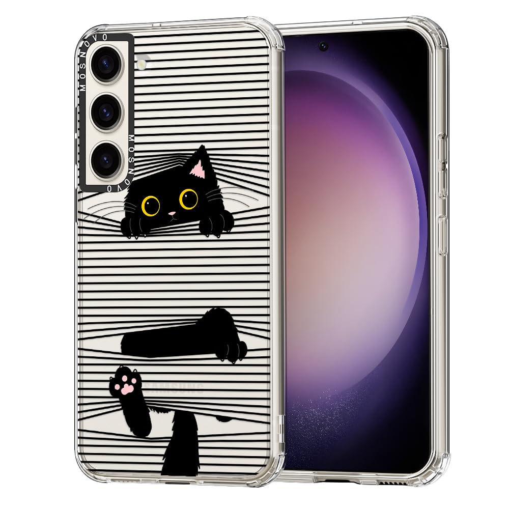 Ovitek MOSNOVO za Samsung Galaxy S23 Plus - Hidden Black Cat: MOSNOVO ovitek Samsung Galaxy S23 Plus Hidden Black Cat