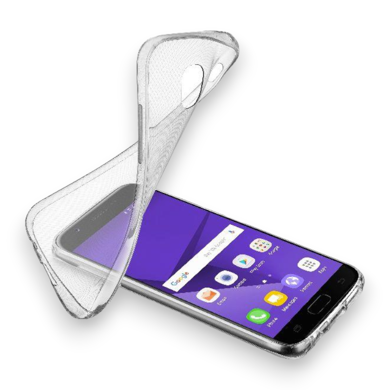 Silikonski ovitek "Soft" za Samsung Galaxy J3 (2017) – Cellularline – Prozorna / TPU silikon
